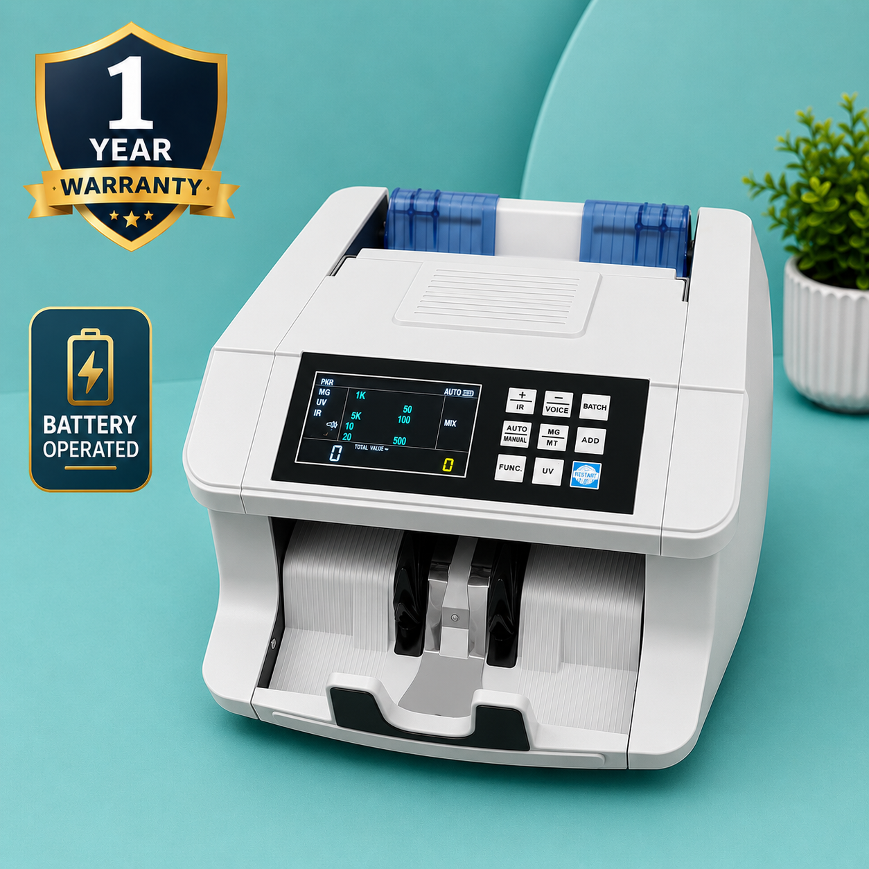 Battery Operated Mix cash Counting Machine| Model DL 8368