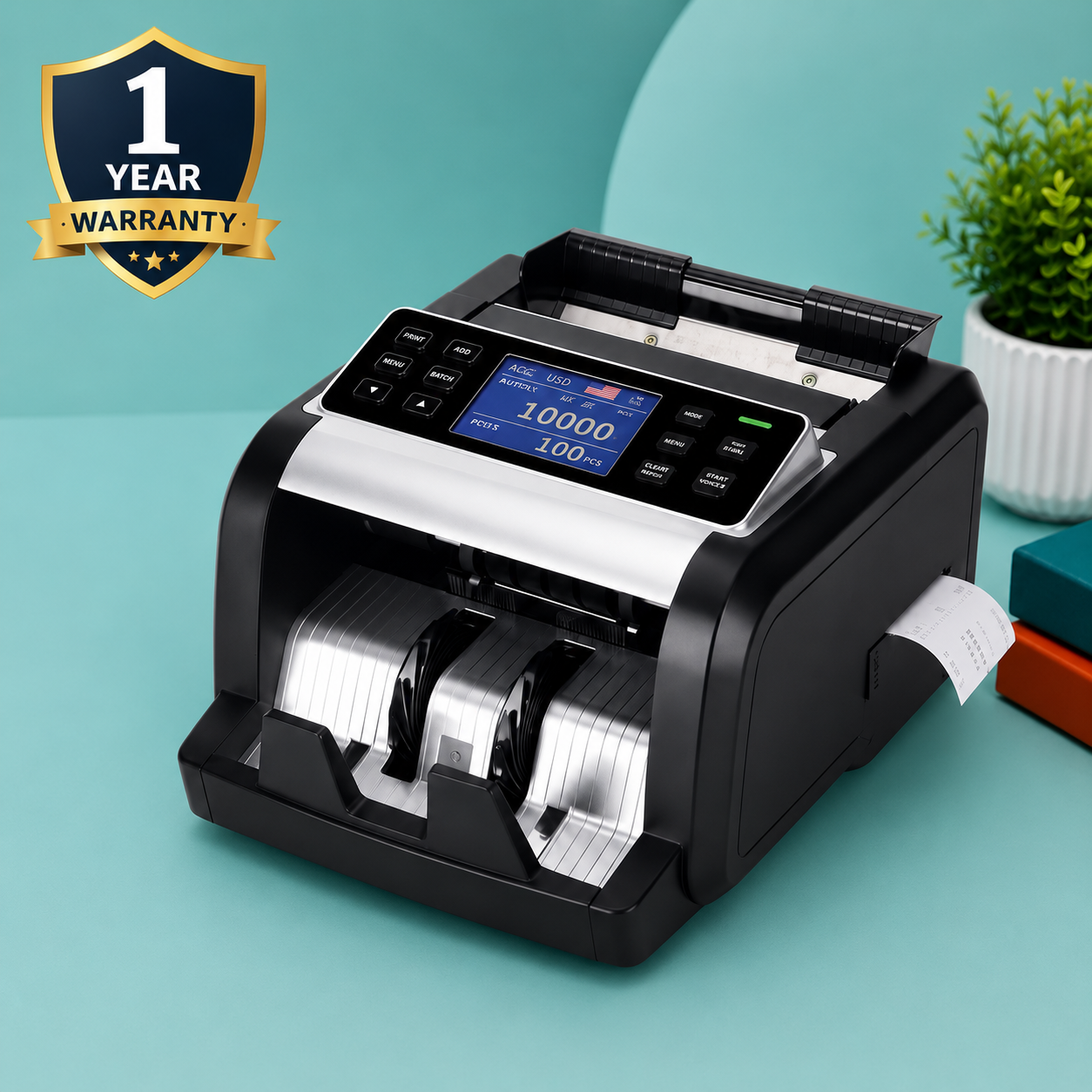 Mix Value Cash Counting Machine with Printer DL-6898