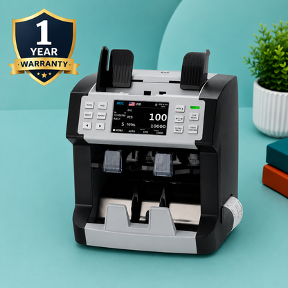 2 Pocket Mix Cash Counter with Serial Number Reading and Build in Printer Model DL- 6858
