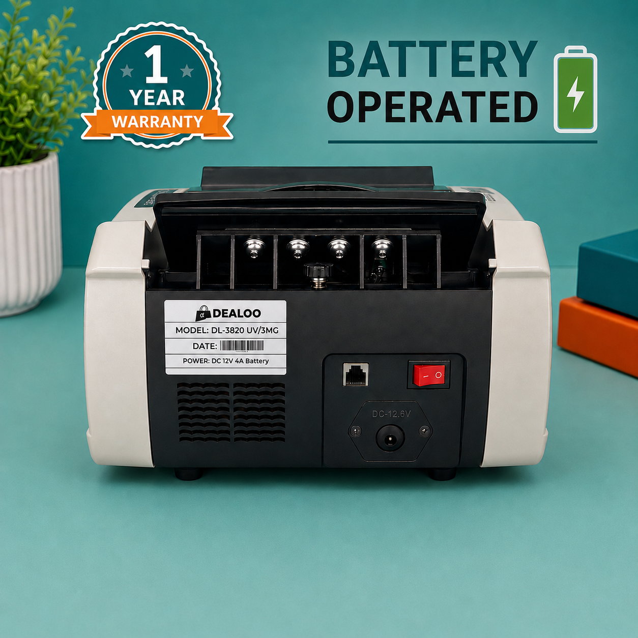 Battery Operated Imported Cash Counting Machine |Model DL-3820