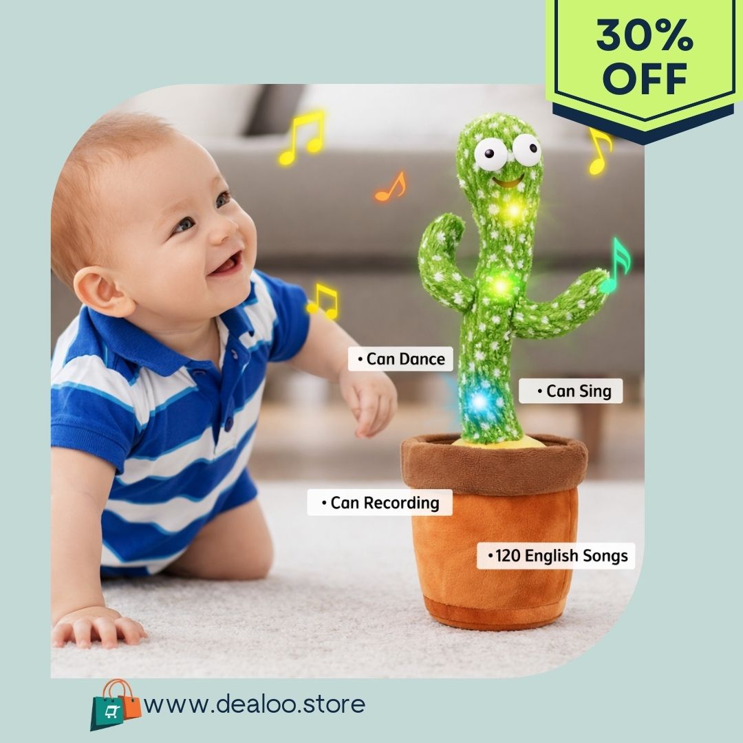 Rechargeable Cute Dancing and Talking Cactus Toy